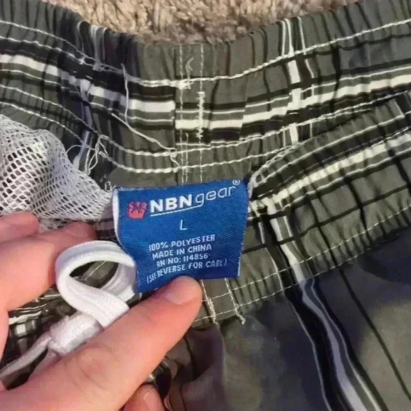 Nbn gear, large bathing suit, green with stripes - Picture 2 of 3